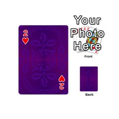 Cloister Advent Purple Playing Cards 54 Designs (Mini) from ArtsNow.com Front - Heart2