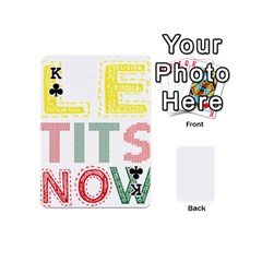 King Let It Snow Playing Cards 54 Designs (Mini) from ArtsNow.com Front - ClubK