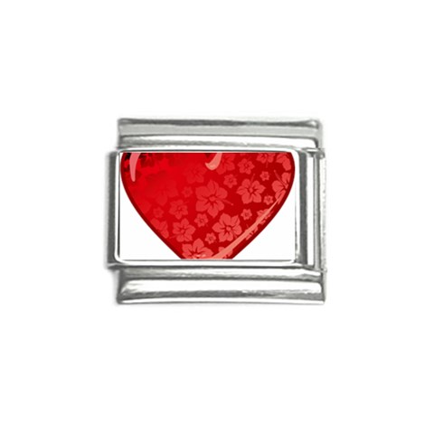 heart003_red Italian Charm (9mm) from ArtsNow.com Front