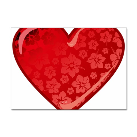 heart003_red Sticker A4 (100 pack) from ArtsNow.com Front