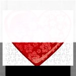 heart003_red Jigsaw Puzzle (Rectangular)