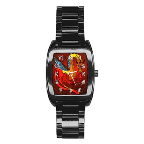 Dragon Metallizer Stainless Steel Barrel Watch from ArtsNow.com Front