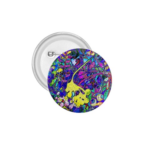 vibrant abstract floral/rainbow color 1.75  Buttons from ArtsNow.com Front