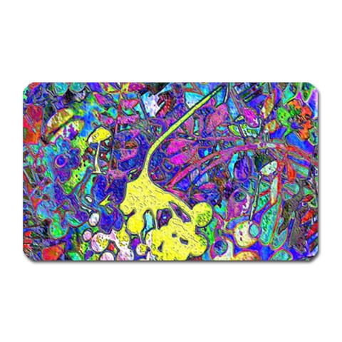 vibrant abstract floral/rainbow color Magnet (Rectangular) from ArtsNow.com Front