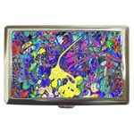 vibrant abstract floral/rainbow color Cigarette Money Case