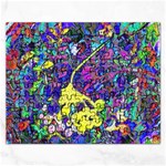 vibrant abstract floral/rainbow color Rectangular Jigsaw Puzzl