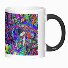 vibrant abstract floral/rainbow color Morph Mugs from ArtsNow.com Right