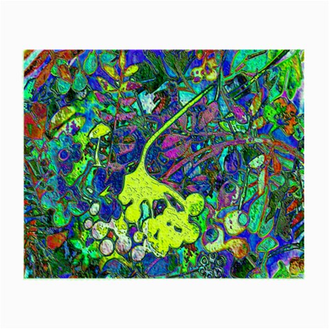 vibrant abstract floral/rainbow color Small Glasses Cloth from ArtsNow.com Front