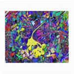 vibrant abstract floral/rainbow color Small Glasses Cloth