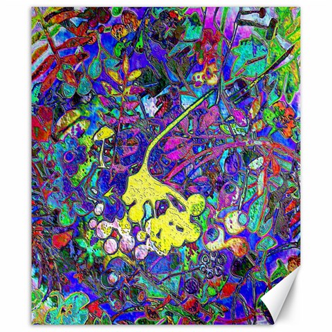 vibrant abstract floral/rainbow color Canvas 20  x 24  from ArtsNow.com 19.57 x23.15  Canvas - 1