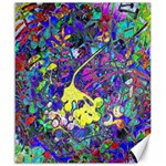 vibrant abstract floral/rainbow color Canvas 20  x 24 