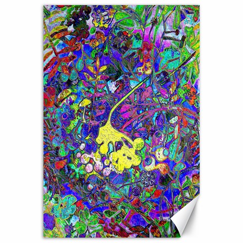 vibrant abstract floral/rainbow color Canvas 24  x 36  from ArtsNow.com 23.35 x34.74  Canvas - 1