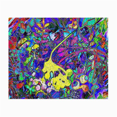 vibrant abstract floral/rainbow color Small Glasses Cloth (2 Sides) from ArtsNow.com Front