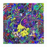 vibrant abstract floral/rainbow color Medium Glasses Cloth