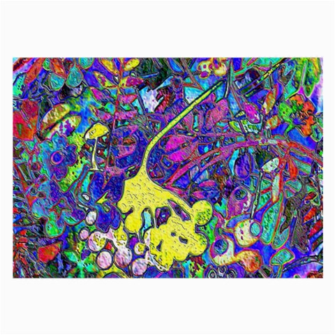 vibrant abstract floral/rainbow color Large Glasses Cloth from ArtsNow.com Front