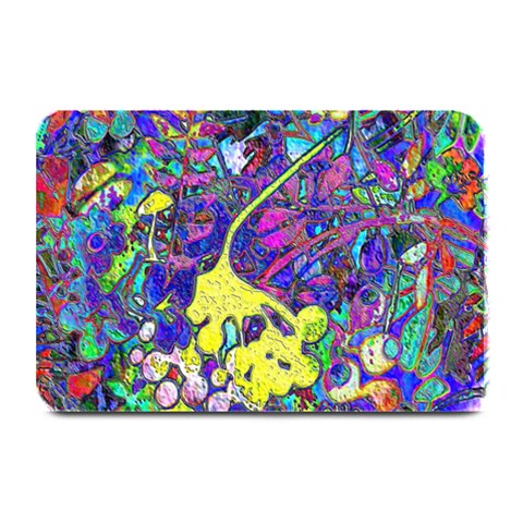 vibrant abstract floral/rainbow color Plate Mats from ArtsNow.com 18 x12  Plate Mat