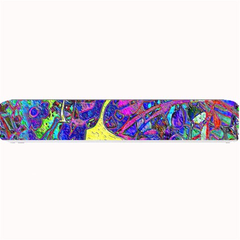 vibrant abstract floral/rainbow color Small Bar Mats from ArtsNow.com 24 x4  Bar Mat