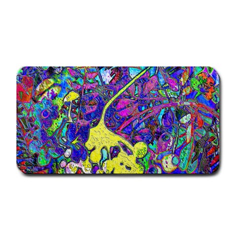 vibrant abstract floral/rainbow color Medium Bar Mats from ArtsNow.com 16 x8.5  Bar Mat