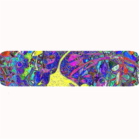 vibrant abstract floral/rainbow color Large Bar Mats from ArtsNow.com 32 x8.5  Bar Mat