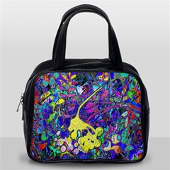 vibrant abstract floral/rainbow color Classic Handbag (Two Sides) from ArtsNow.com Back