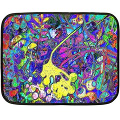 vibrant abstract floral/rainbow color Double Sided Fleece Blanket (Mini)  from ArtsNow.com 35 x27  Blanket Front