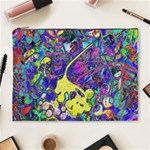 vibrant abstract floral/rainbow color Cosmetic Bag (XL)