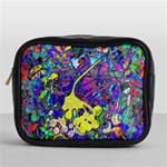 vibrant abstract floral/rainbow color Mini Toiletries Bag (One Side)