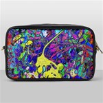 vibrant abstract floral/rainbow color Toiletries Bag (One Side)