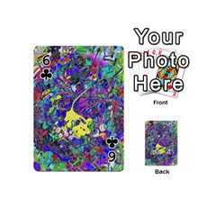 vibrant abstract floral/rainbow color Playing Cards 54 Designs (Mini) from ArtsNow.com Front - Club6