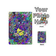 vibrant abstract floral/rainbow color Playing Cards 54 Designs (Mini) from ArtsNow.com Front - Joker1