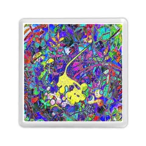 vibrant abstract floral/rainbow color Memory Card Reader (Square) from ArtsNow.com Front