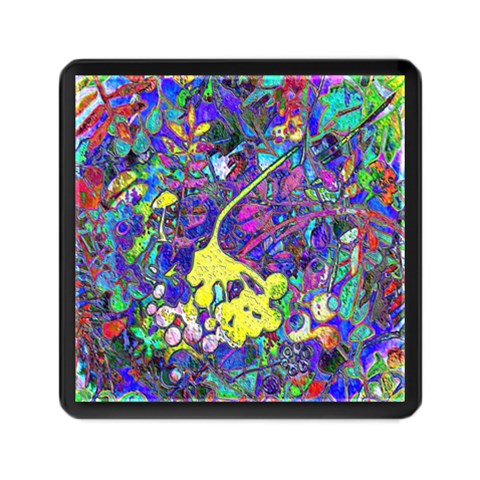 vibrant abstract floral/rainbow color Memory Card Reader (Square) from ArtsNow.com Front