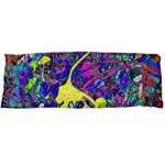 vibrant abstract floral/rainbow color Body Pillow Case (Dakimakura)