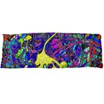 vibrant abstract floral/rainbow color Body Pillow Case Dakimakura (Two Sides)