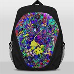 vibrant abstract floral/rainbow color Backpack Bag