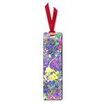 vibrant abstract floral/rainbow color Small Book Marks