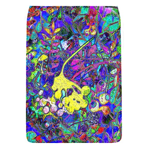 vibrant abstract floral/rainbow color Removable Flap Cover (S) from ArtsNow.com Front