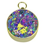 vibrant abstract floral/rainbow color Gold Compasses