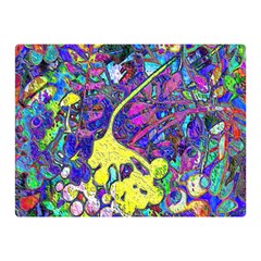 vibrant abstract floral/rainbow color Double Sided Flano Blanket (Mini)  from ArtsNow.com 35 x27  Blanket Front