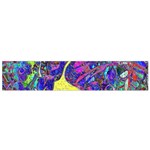 vibrant abstract floral/rainbow color Small Flano Scarf