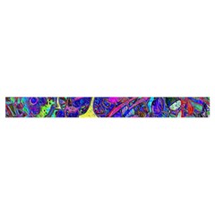 vibrant abstract floral/rainbow color Zipper Grocery Tote Bag from ArtsNow.com Strap