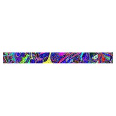 vibrant abstract floral/rainbow color Zipper Mini Tote Bag from ArtsNow.com Strap