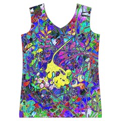 vibrant abstract floral/rainbow color Women s Basketball Tank Top from ArtsNow.com Front