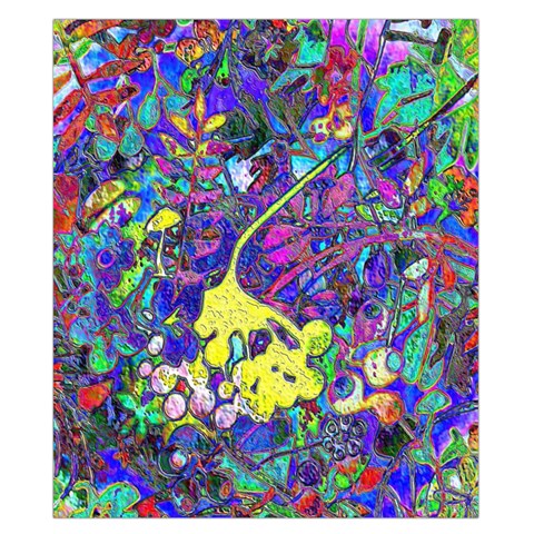 vibrant abstract floral/rainbow color Duvet Cover Double Side (California King Size) from ArtsNow.com Front