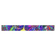 vibrant abstract floral/rainbow color Zipper Large Tote Bag from ArtsNow.com Strap