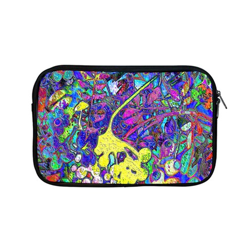 vibrant abstract floral/rainbow color Apple MacBook Pro 13  Zipper Case from ArtsNow.com Front