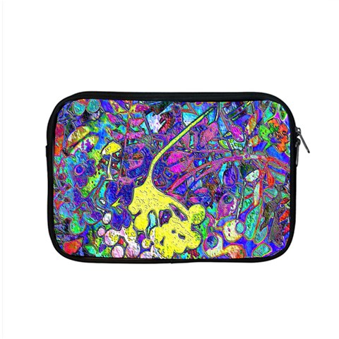 vibrant abstract floral/rainbow color Apple MacBook Pro 15  Zipper Case from ArtsNow.com Front