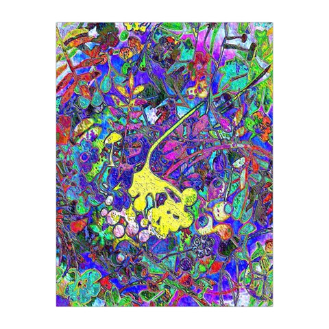 vibrant abstract floral/rainbow color Medium Tapestry from ArtsNow.com Front