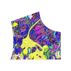 vibrant abstract floral/rainbow color Women s Button Up Vest from ArtsNow.com Top Right