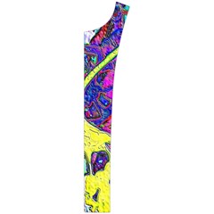 vibrant abstract floral/rainbow color Women s Button Up Vest from ArtsNow.com Button Placket Right